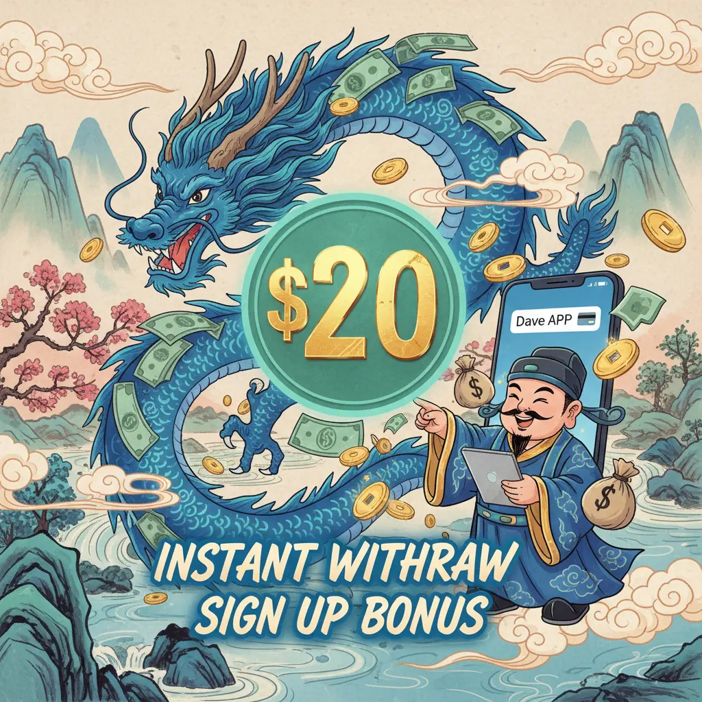 $20 sign up bonus instant withdraw - Dave